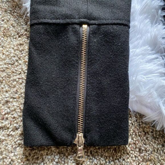 Guess Wool Blend Trench Coat Black Womens Size Medium - Picture 8 of 12